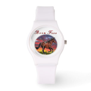 Born free Horse art Watch