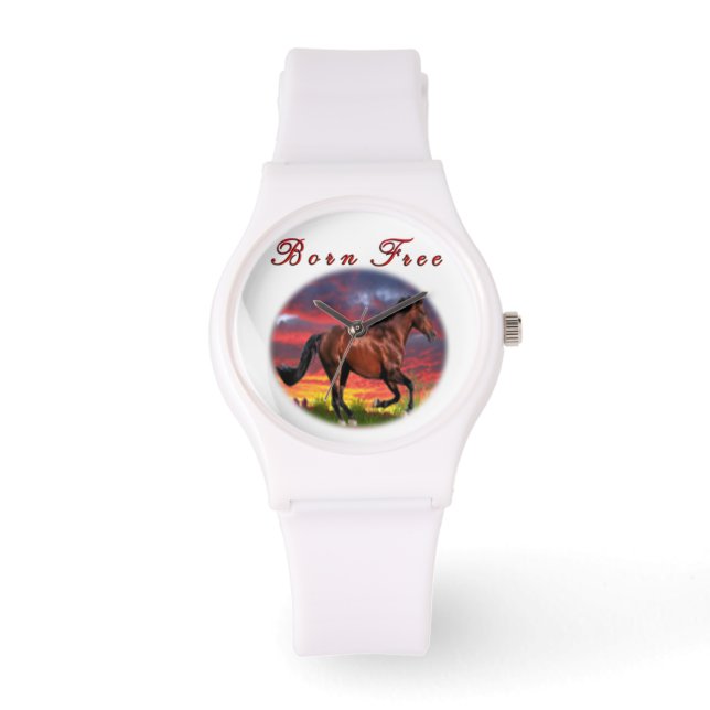 Born free Horse art Watch (Front)