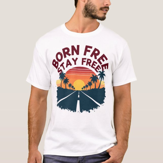 Born Free Retro Tee (Front)