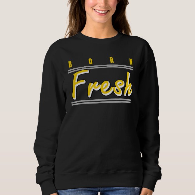 Born Fresh Heads Basketball Max Tour Yellow 1s Mat Sweatshirt (Front)