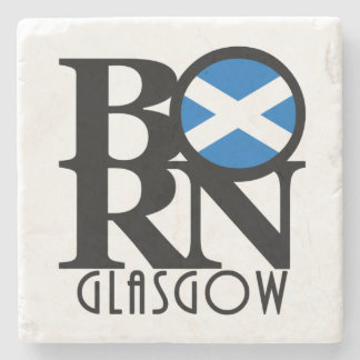 BORN Glasgow Scotland Stone Coaster