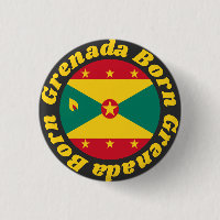 Born Grenada | Colorful Grenadian Flag Yellow Text