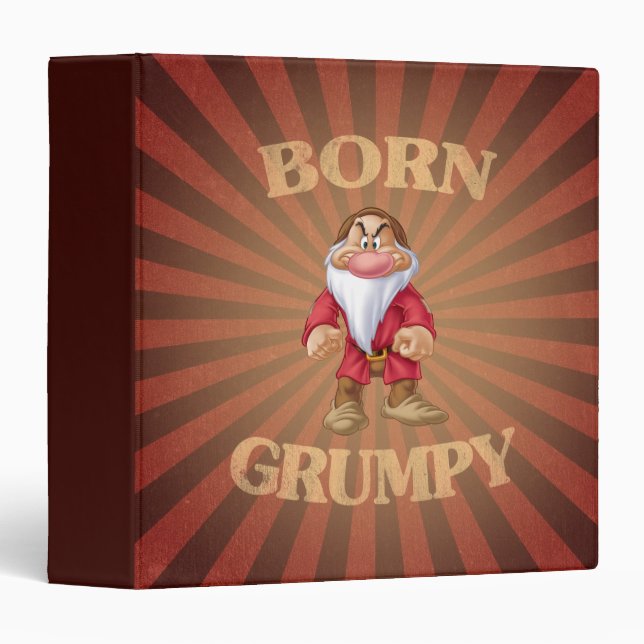 Born Grumpy 3 Ring Binder (Front/Spine)