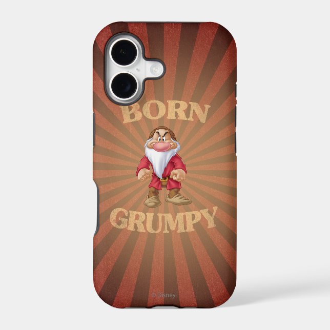 Born Grumpy Iphone Case (Back)