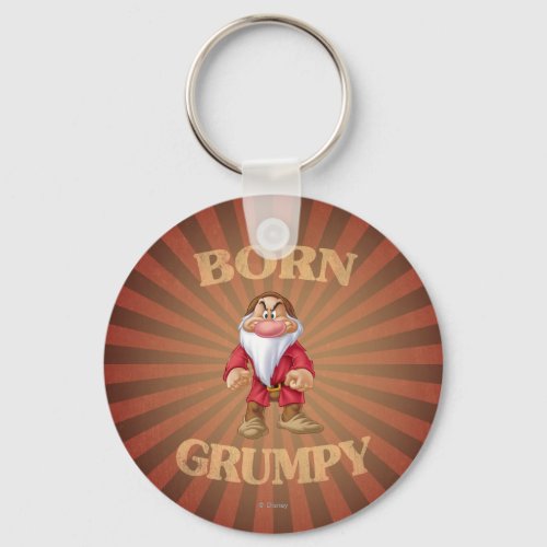 Born Grumpy Keychain