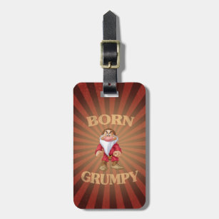 Grumpy Fish Cartoon Luggage Tag