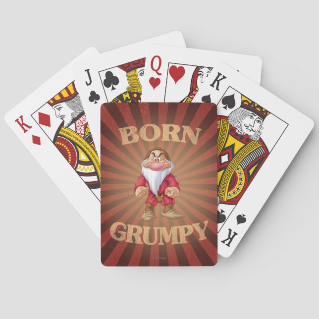Born Grumpy Playing Cards (Back)