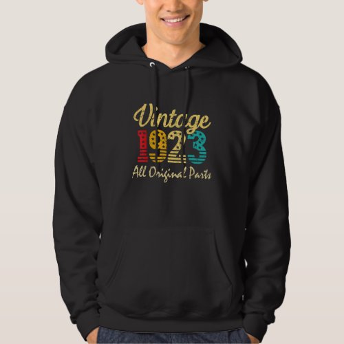 Born in 1923 99 Years Old Made in 1923 99th Birthd Hoodie