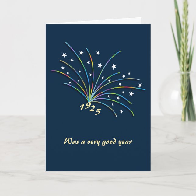 Born in 1925 Birthday Greeting Card (Front)