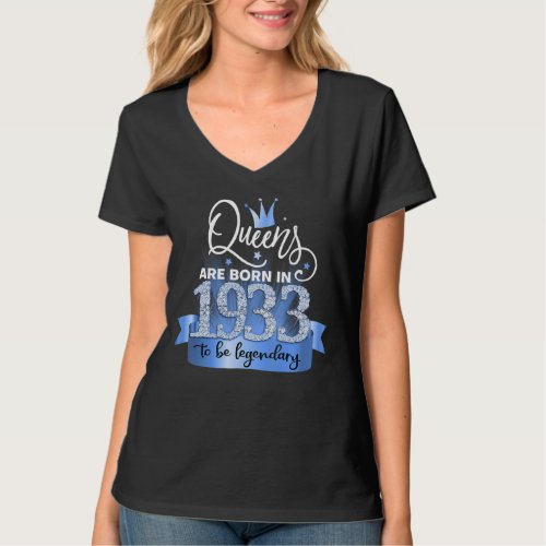 Born in 1933 I Festive Black Blue Party Outfit  A T_Shirt