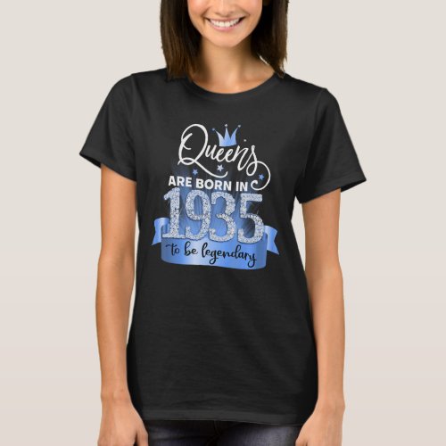 Born in 1935 I Festive Black Blue Party Outfit  A T_Shirt