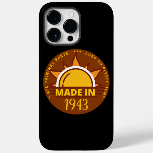 BORN IN 1943 funny birthday gift Case-Mate iPhone 14 Pro Max Case