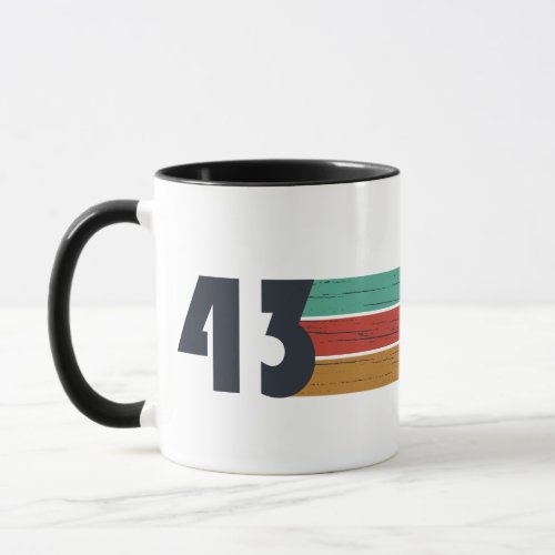 born in 1943 vintage birthday mug