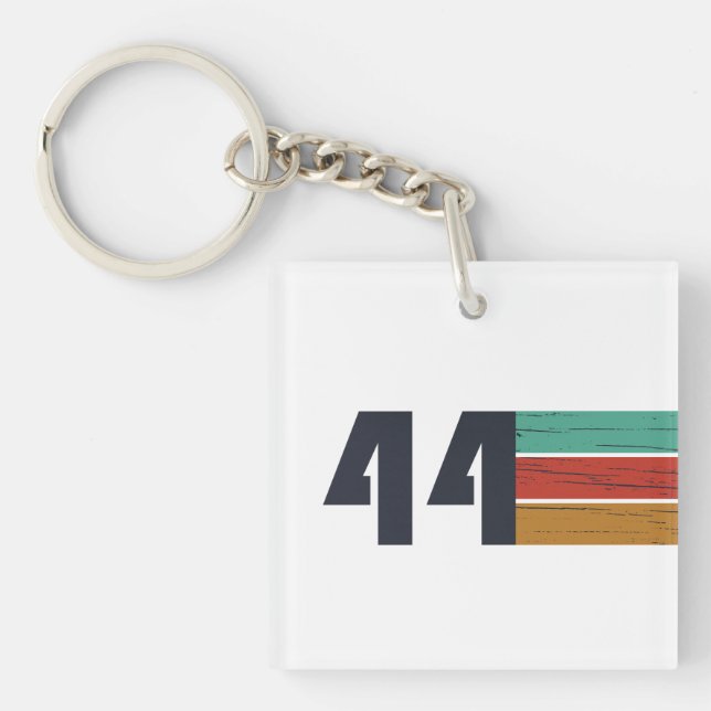 born in 1944 vintage birthday gift keychain (Front)