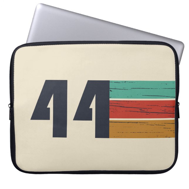 born in 1944 vintage birthday laptop sleeve (Front)