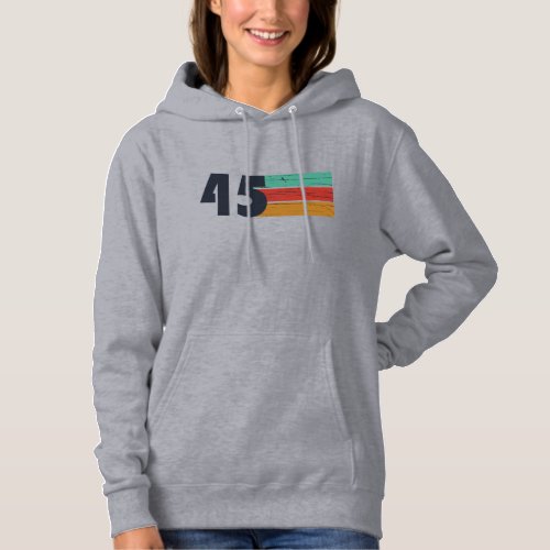 Born in 1945 vintage 80th birthday gifts hoodie