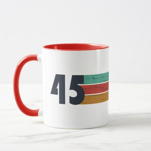 Born in 1945 vintage 80th birthday gifts mug