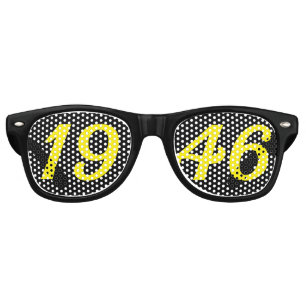 Born in 1946 80th birthday fun shades sunglasses