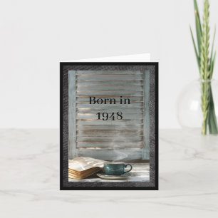 Born in 1948 Birthday fun facts Card