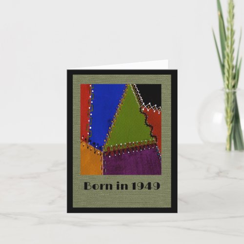 Born in 1949 Birthday fun facts Greeting Card