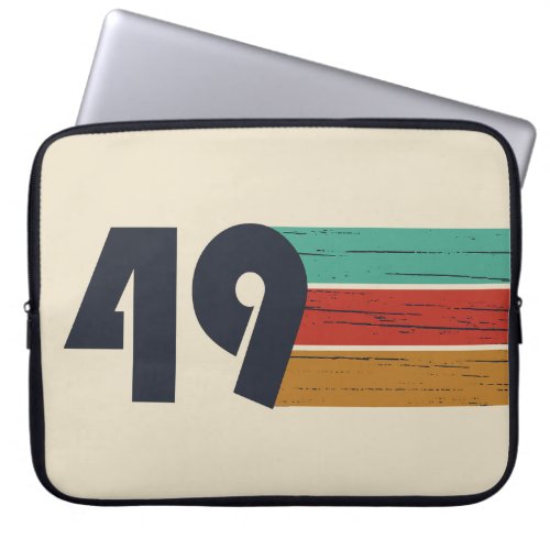 born in 1949 vintage 75th birthday laptop sleeve