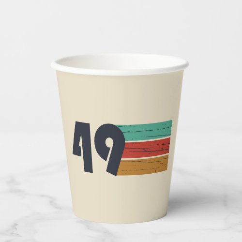 born in 1949 vintage 75th birthday paper cups