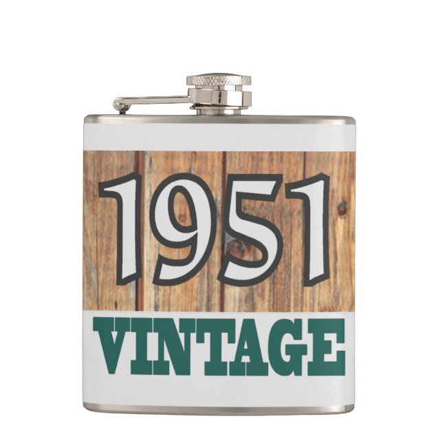 Born in 1951 flask (Front)