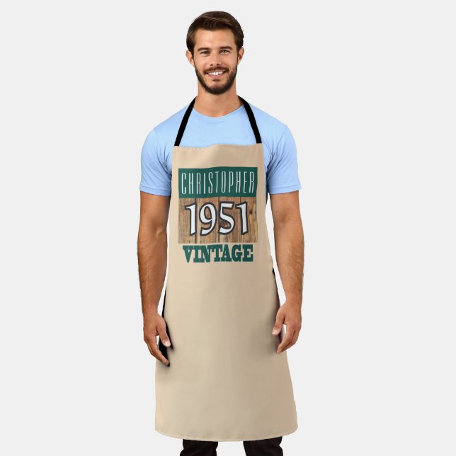 Born in 1951. Year of Birth Apron (Worn)