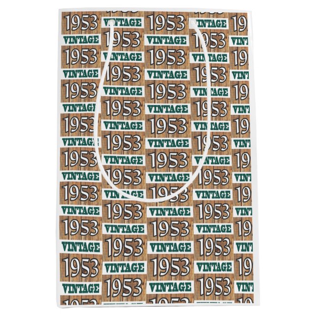 Born in 1953 medium gift bag (Front)