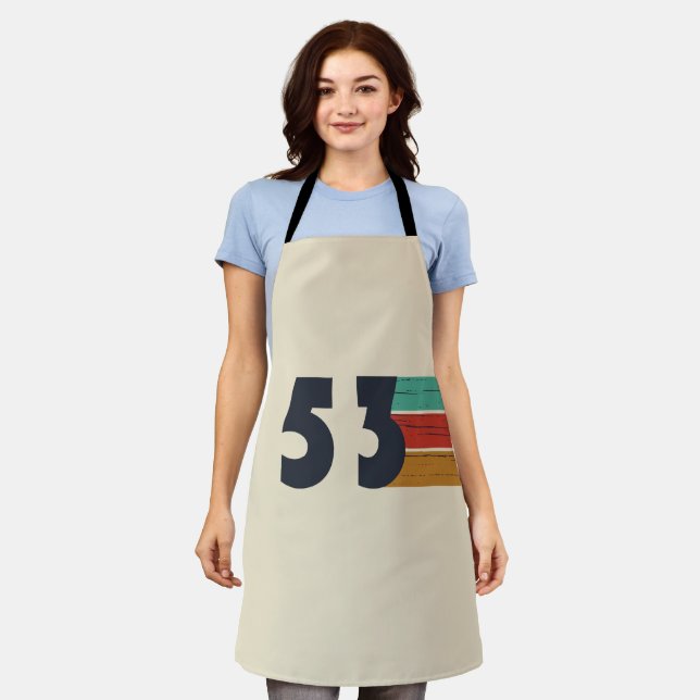 born in 1953 vintage birthday apron (Worn)