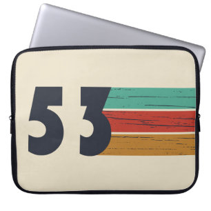 born in 1953 vintage birthday laptop sleeve