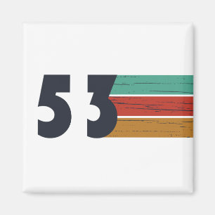 born in 1953 vintage birthday magnet