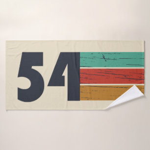 Born in 1954 Elegant Vintage Birthday Gift Bath Towel