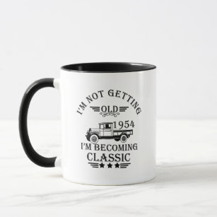 born in 1954 vintage 70th birthday mens gifts mug