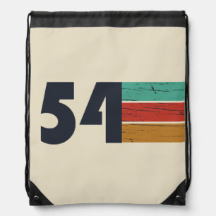 born in 1954 vintage birthday drawstring bag