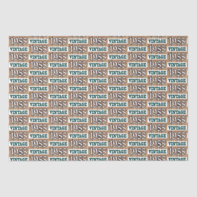 Born in 1955 tissue paper (Front)