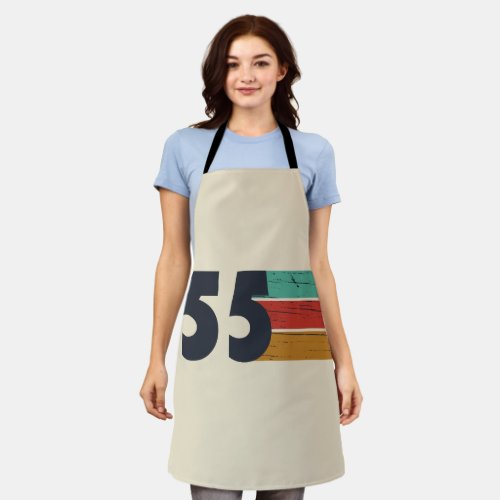 Born in 1955 vintage 70th birthday gift apron