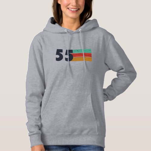 Born in 1955 vintage 70th birthday gift hoodie