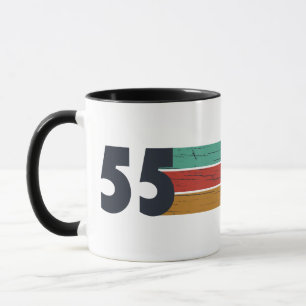 Born in 1955 vintage birthday gift mug