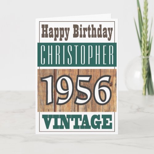 Born in 1956 Greetings Card