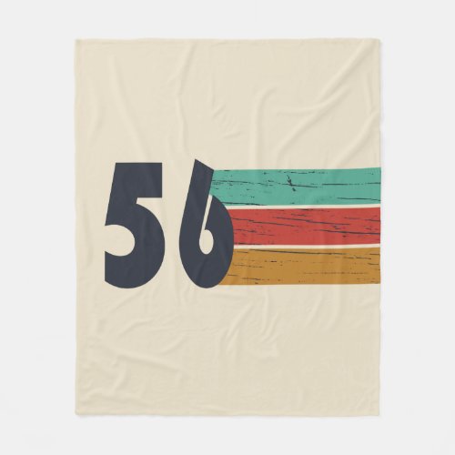 Born in 1956 vintage 70th birthday gift fleece blanket