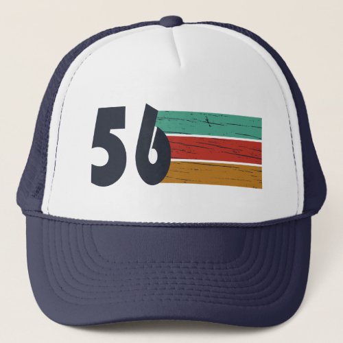 Born in 1956 vintage 70th birthday party trucker hat