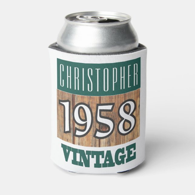 Born in 1958 - Celebrating the Year of Birth Can Cooler (Can Back)