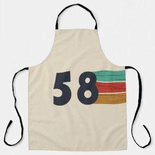 born in 1958 vintage 66th birthday gift apron