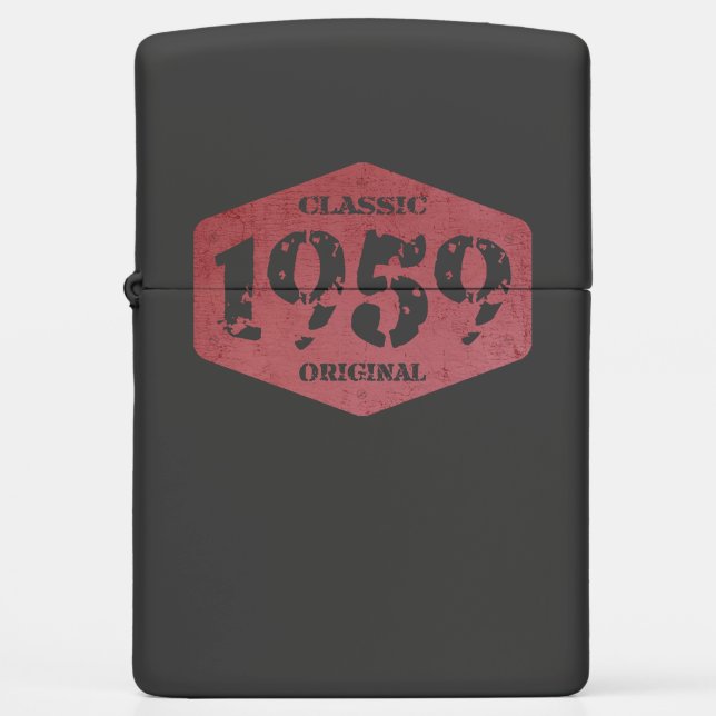 Born in 1959 67 Years Old Limited Edition Zippo Lighter (Front)