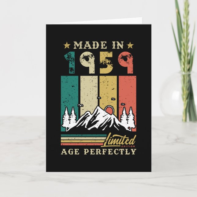 Born In 1959 Birthday Card (Front)