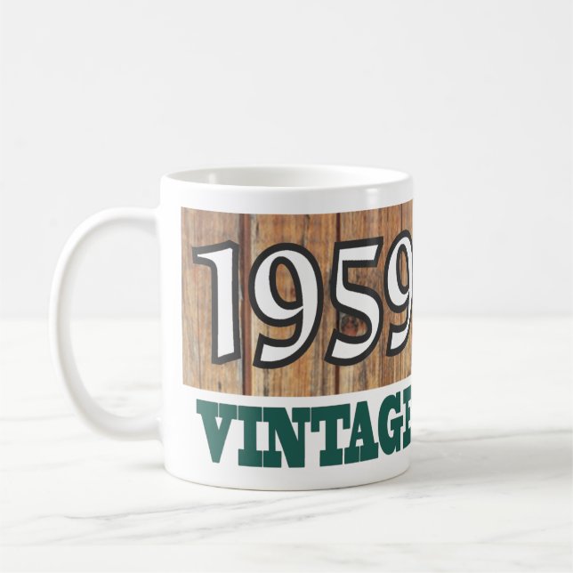 Born in 1959 - Birthday Celebration Coffee Mug (Left)