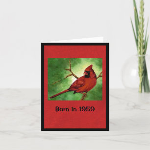 Born in 1959 Birthday Fun Facts  Card
