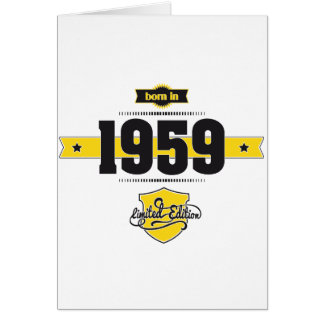 born in 1959 (choco&yellow) cards