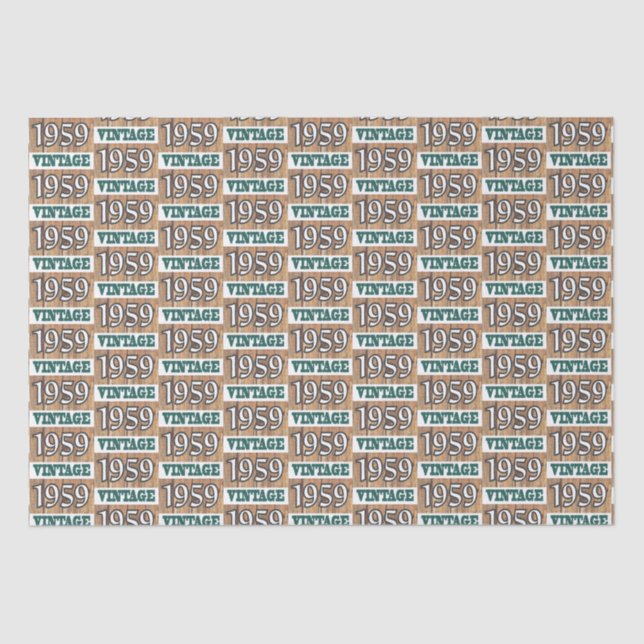 Born in 1959 tissue paper (Front)